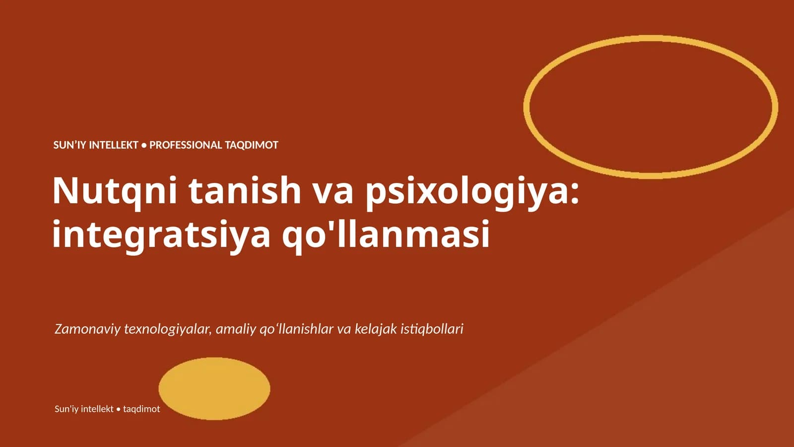 Nutqni tanish va psixologiya: integratsiya qo'llanmasi