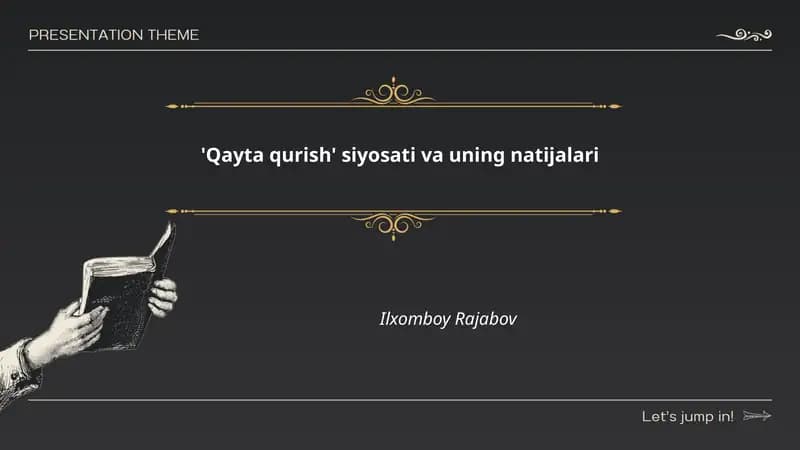 Qayta qurish' siyosati va uning natijalari