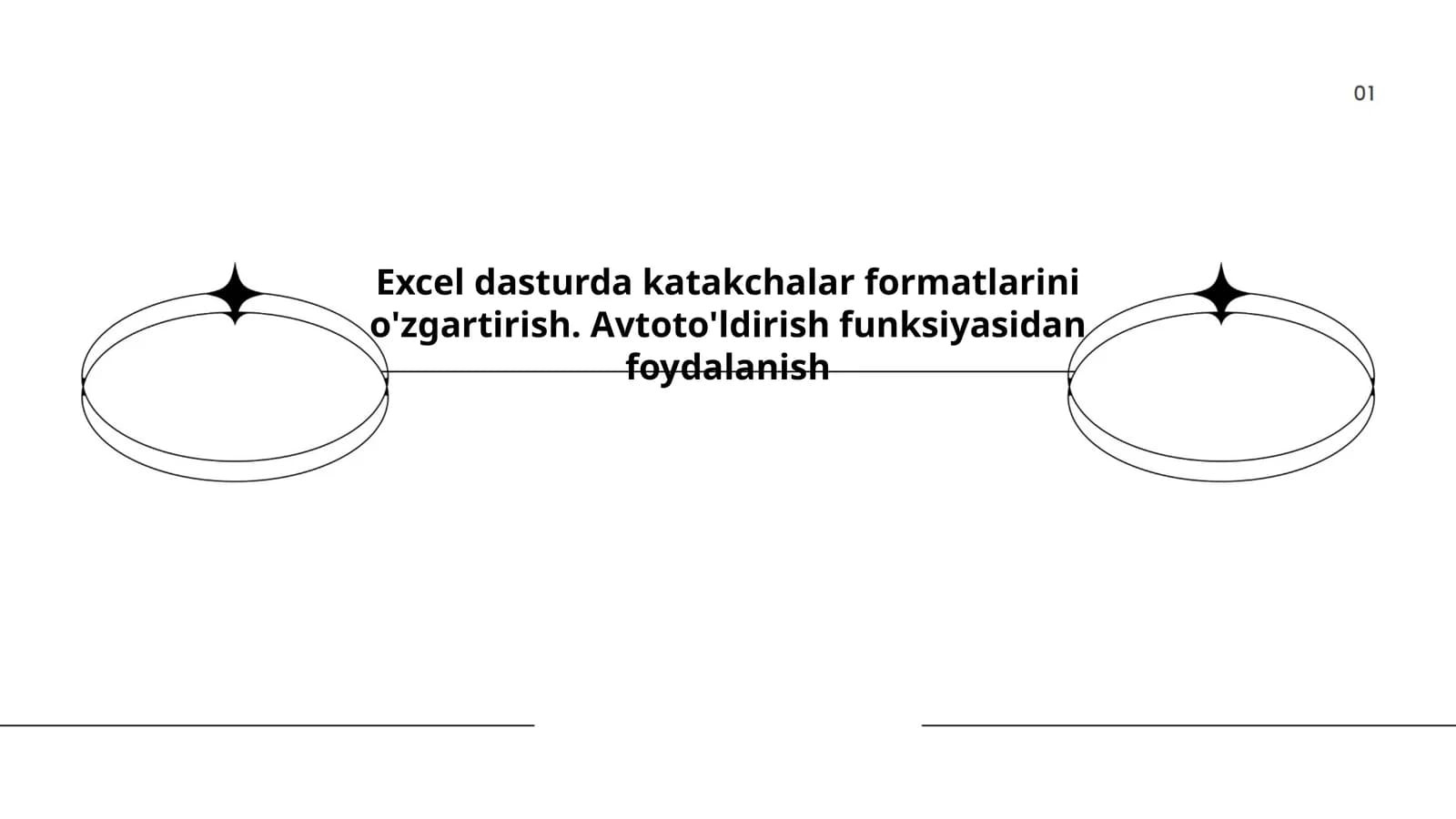 Excel dasturida katakchaning fon rangini o'zgartirish