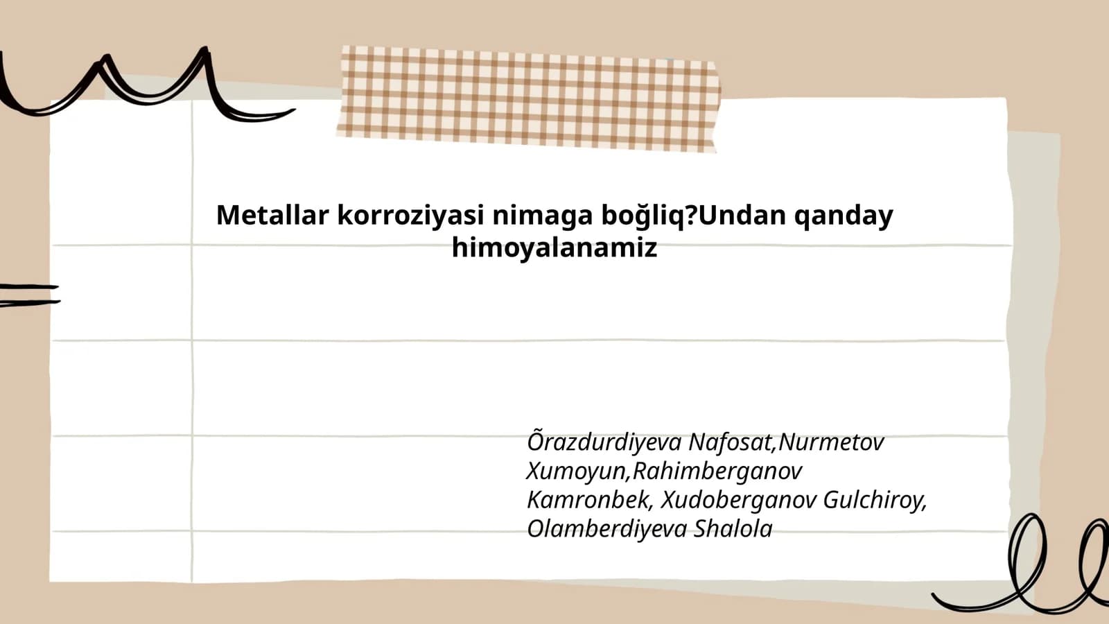 Metallar korroziyasi nimaga boğliq?