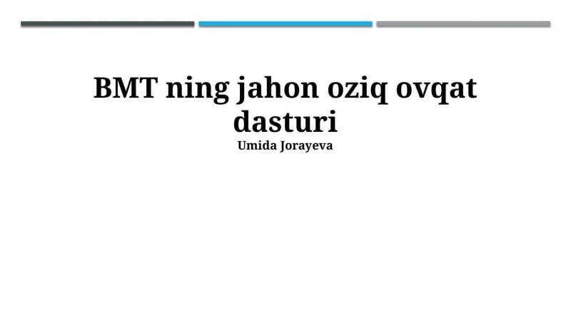 Жаҳон Озиқ-овқат Дастури