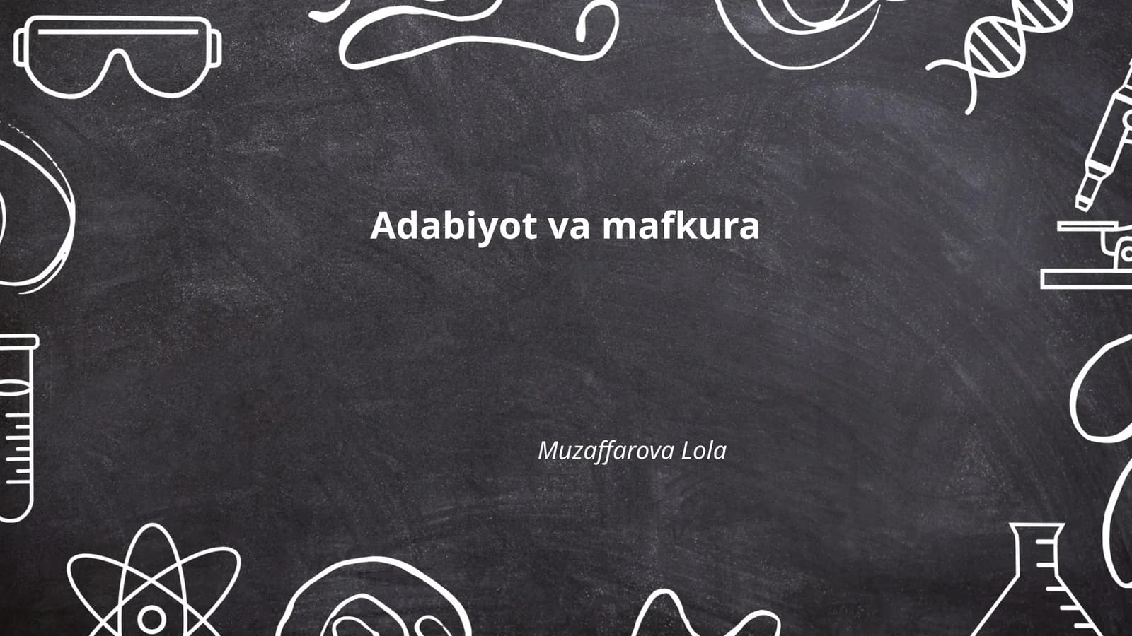 Adabiyot va mafkura