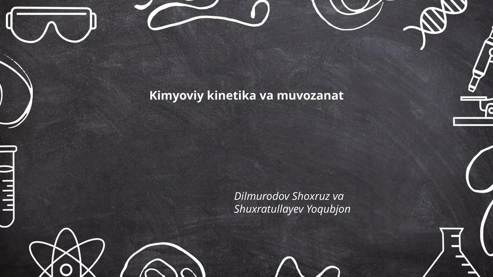 Kimyoviy kinetika va muvozanat