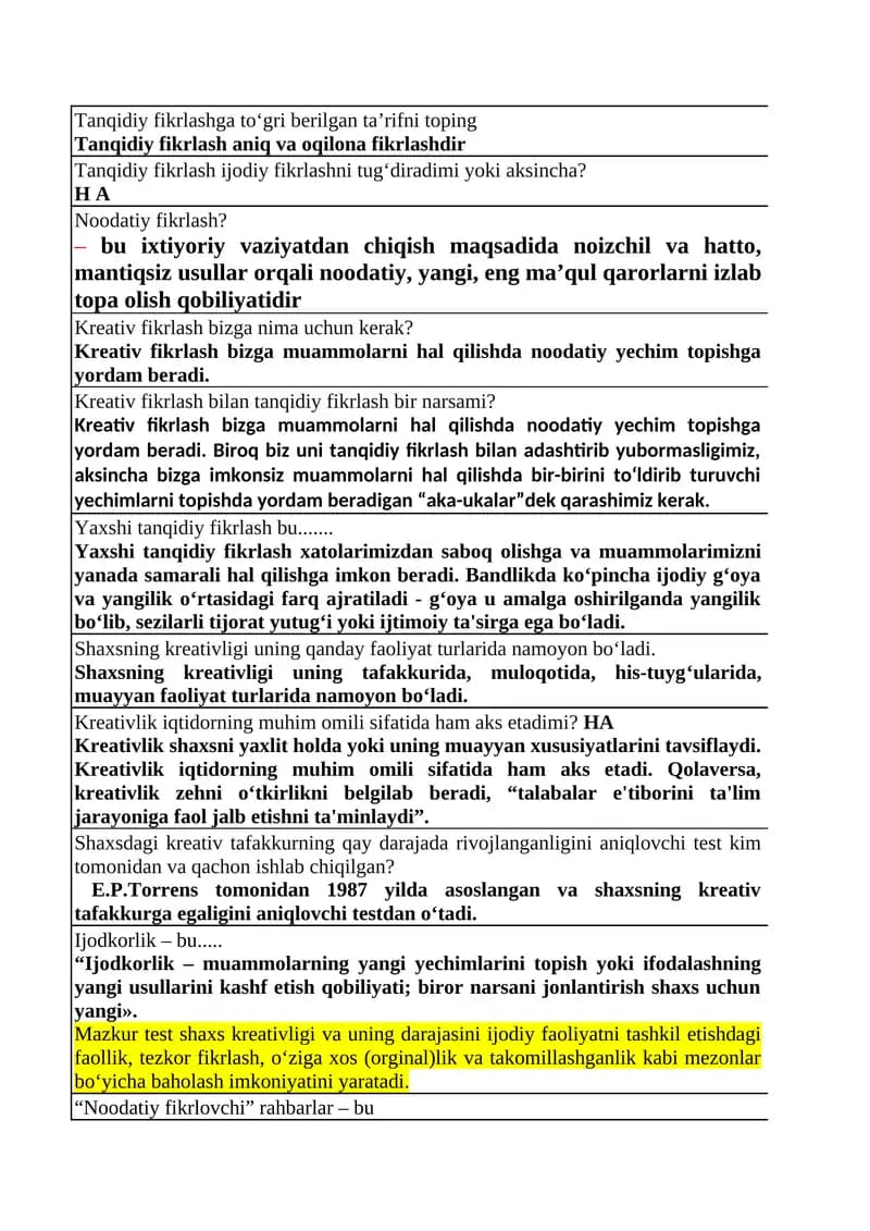 Tanqidiy fikrlash