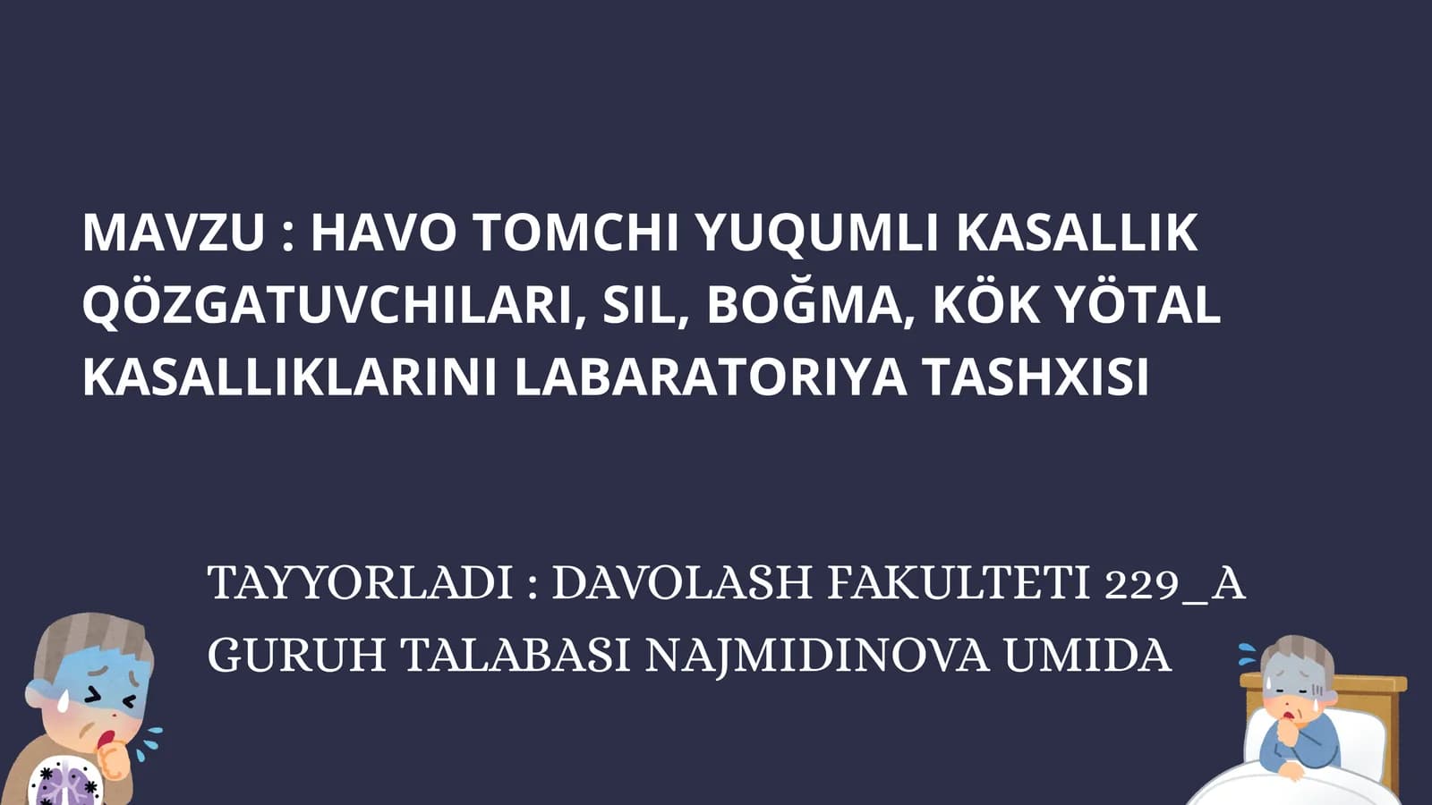 Havo Tomchi Yuqmlı Kasallik Qözgatuvchilari, Sil, Boğma, Kök Yötal Kasalliklarini Laboratoriya Tashxisi