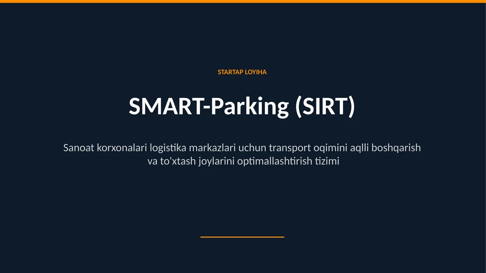 SMART-Parking (SIRT)