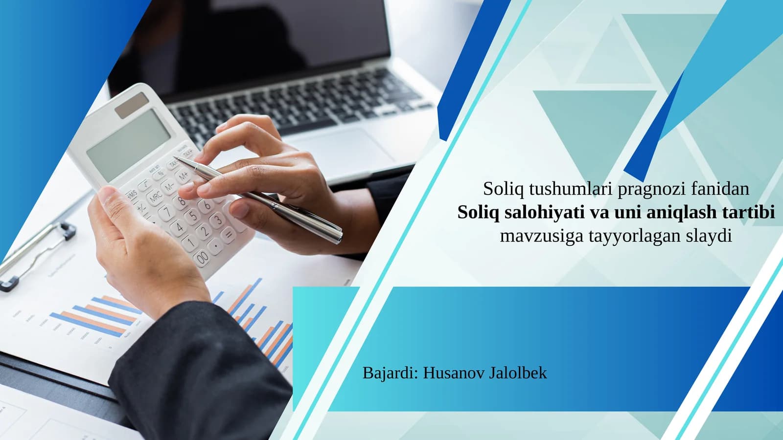 Soliq tushumlari pragnozi fanidan