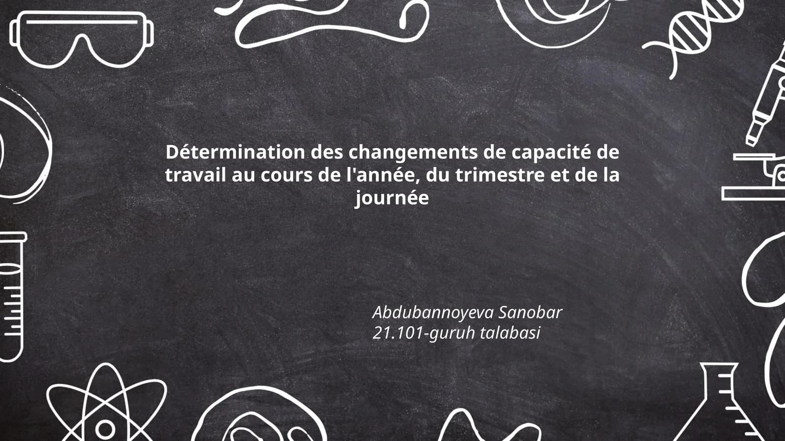 Détermination des changements de capacité de travail
