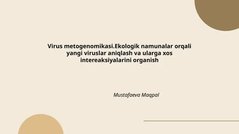 Virus Metogenomikasi
