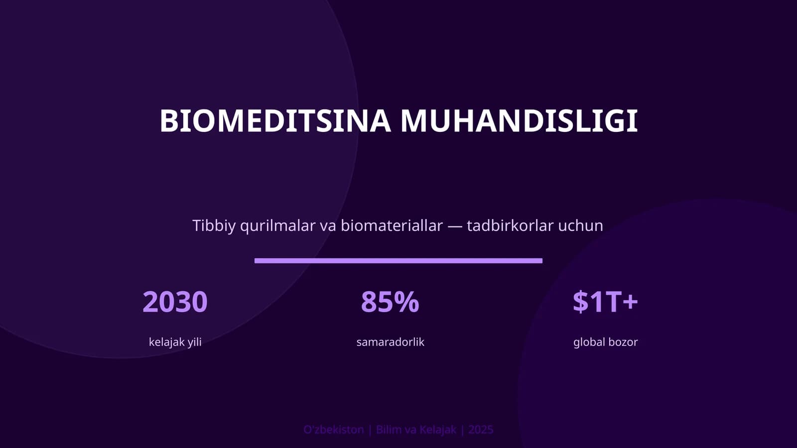 BIOMEDITSINA MUHANDISLIGI