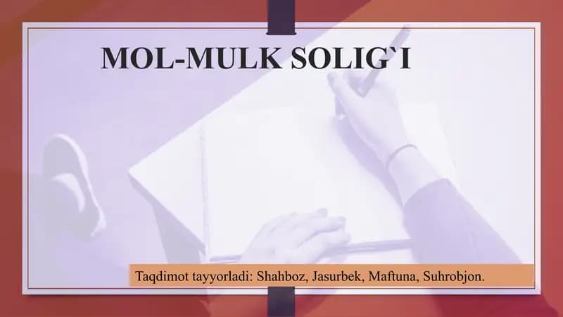 Mol-mulk solig`i