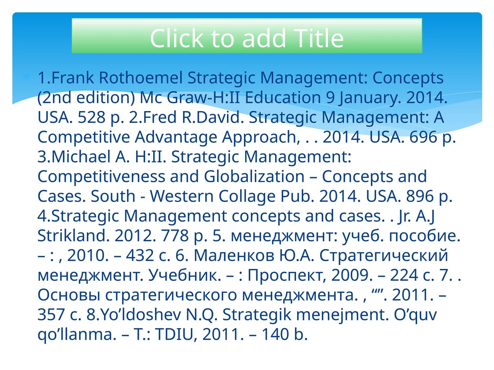 Strategik menejment