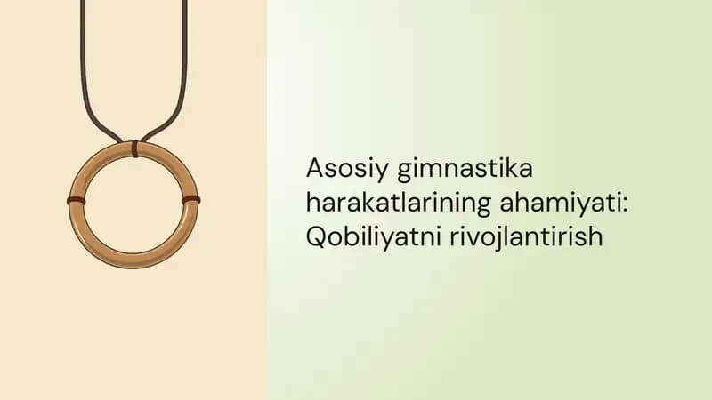 Gimnastika va jismoniy rivojlanish: Nega muhim?
