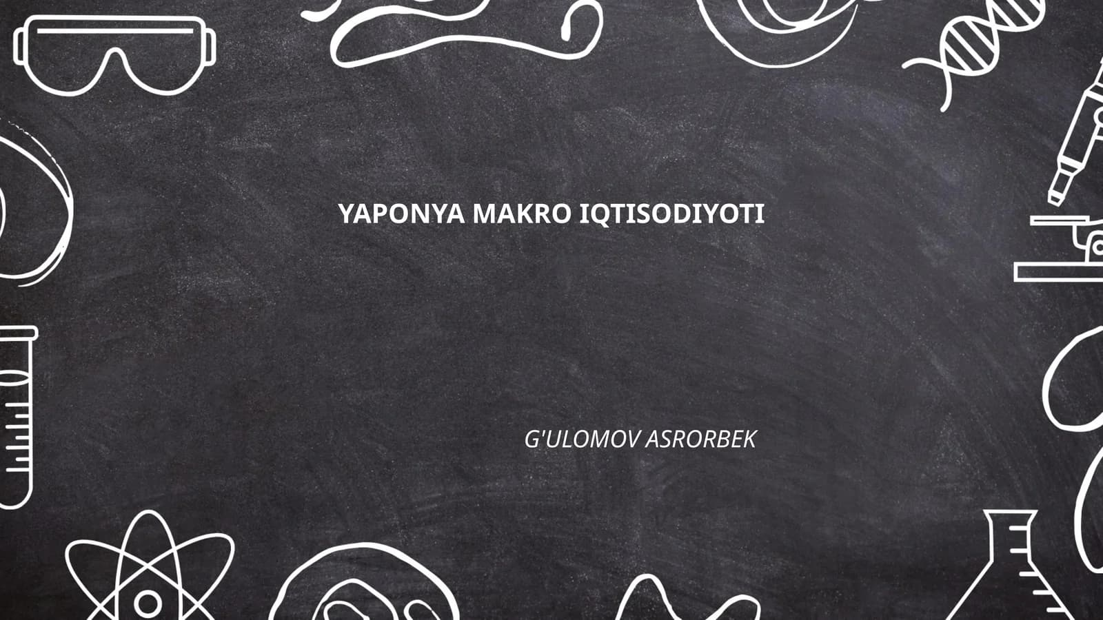 YAPONYA MAKRO IQTISODIYOTI