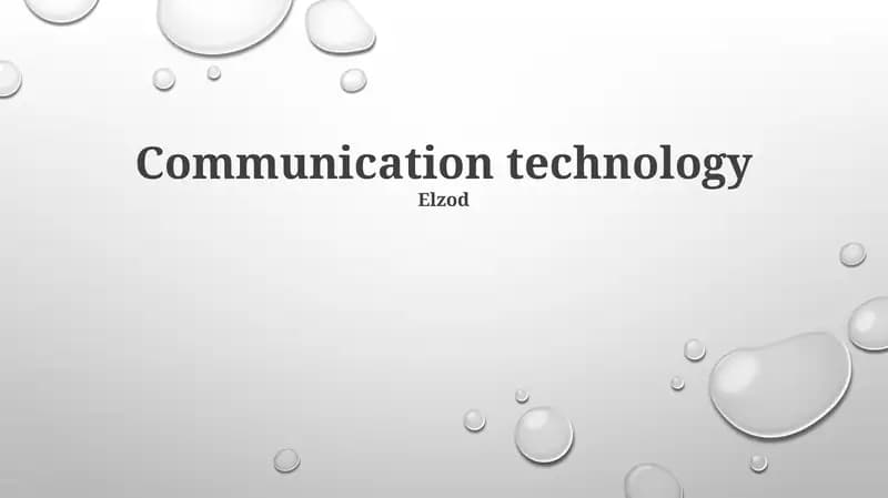Communication technology