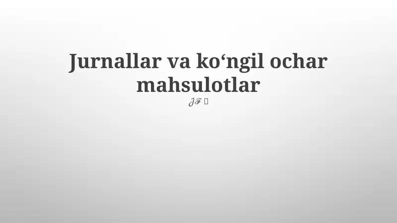 ta'sirli axborotga kirish mahsulotlari