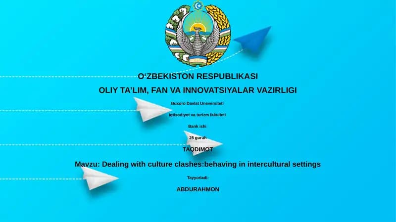 Dealing with culture clashes: behaving in intercultural settings