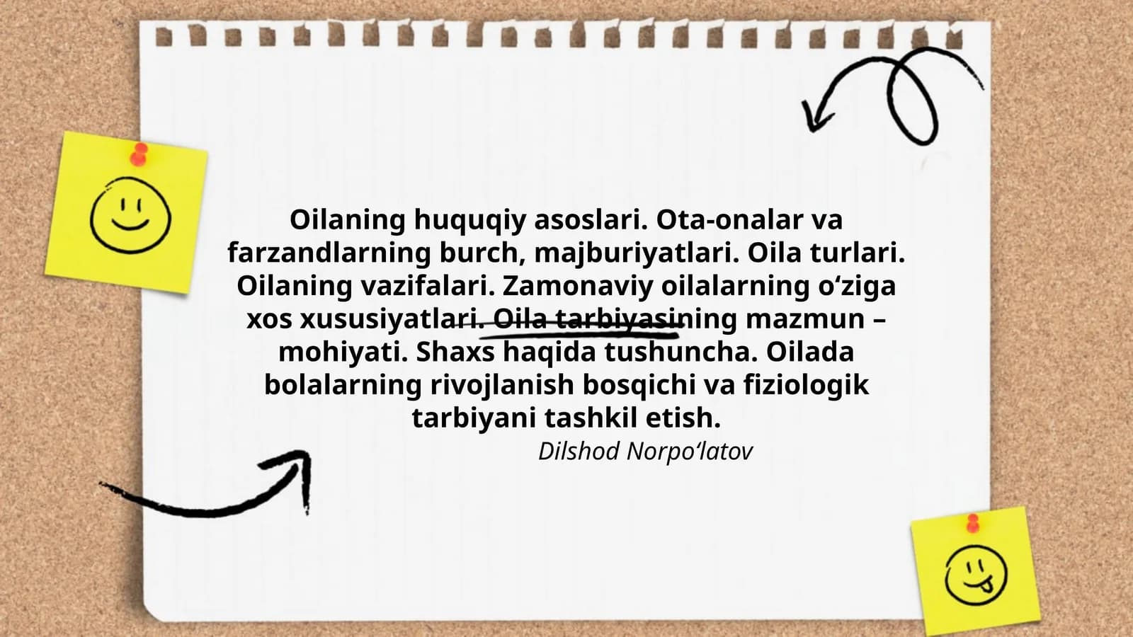 Oilaning huquqiy asoslari