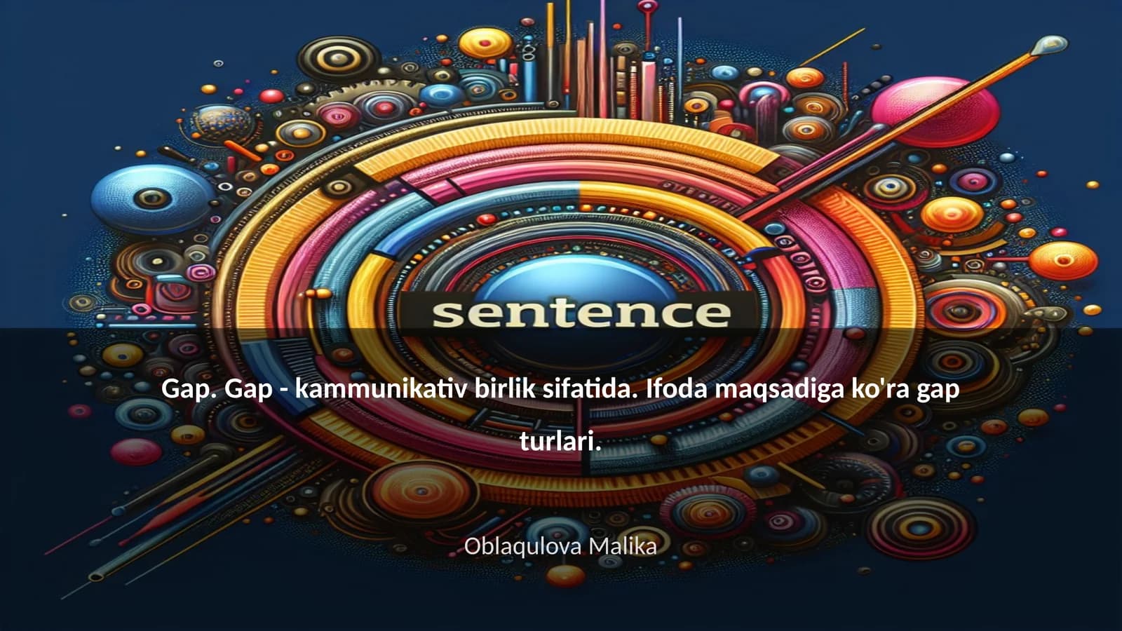 Gap. Gap - kammunikativ birlik sifatida. Ifoda maqsadiga ko'ra gap turlari