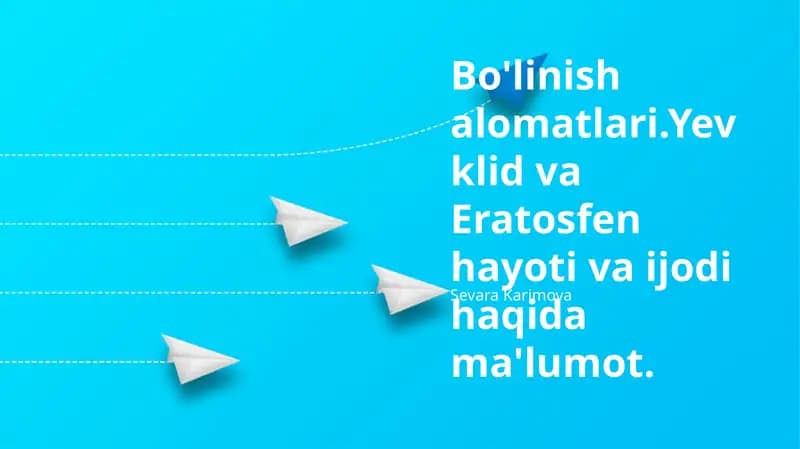 Evklidning hayoti va ijodi