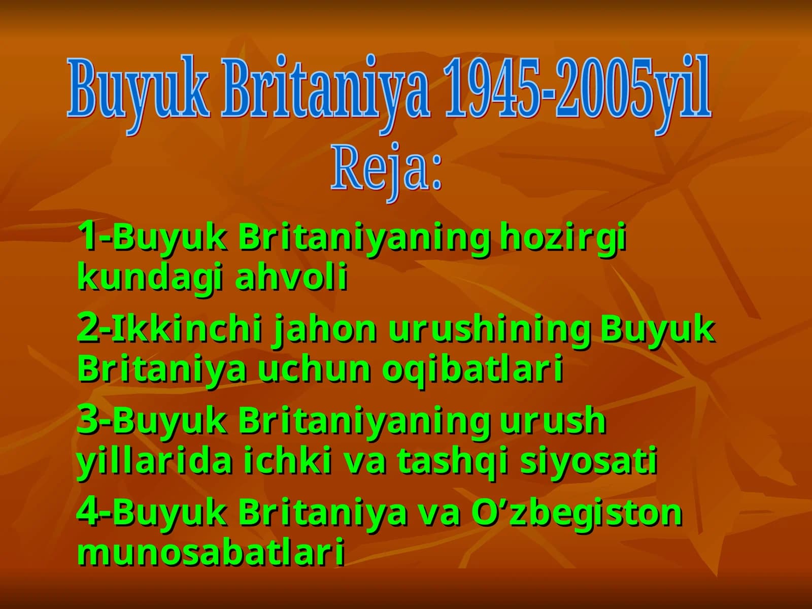 Buyuk Britaniya 1945-2005yil