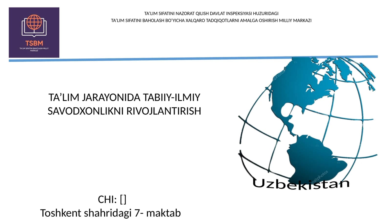 TA’LIM SIFATINI NAZORAT QILISH DAVLAT INSPEKSIYASI HUZURIDAGI