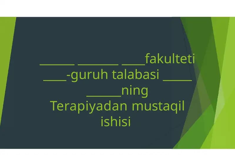 Keksa bemor. Keksa organizmning fiziologik xususiyatlari