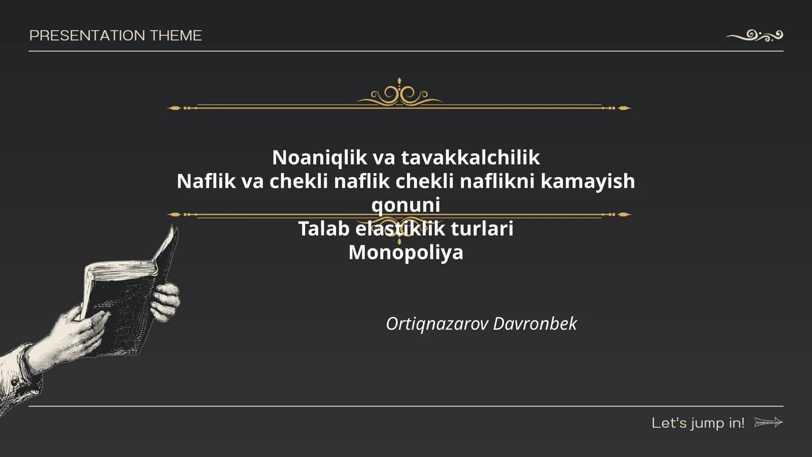 Noaniqlik va tavakkalchilik