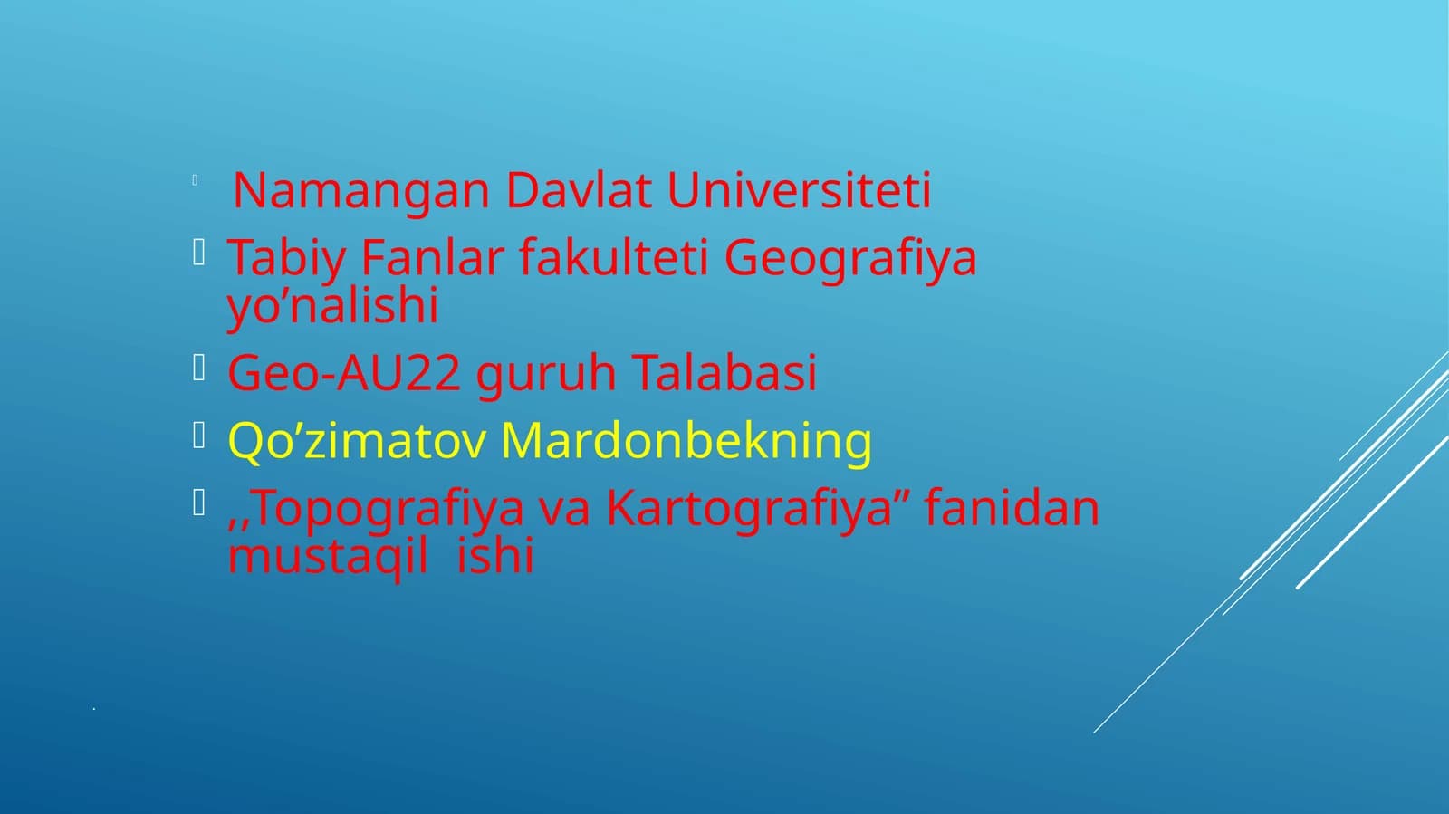 Kartografiya haqida darslik