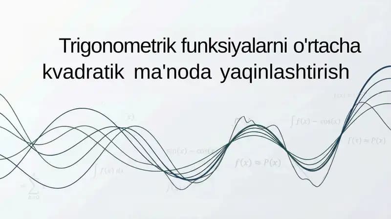 Orta kvadratik yaqinlashtirish
