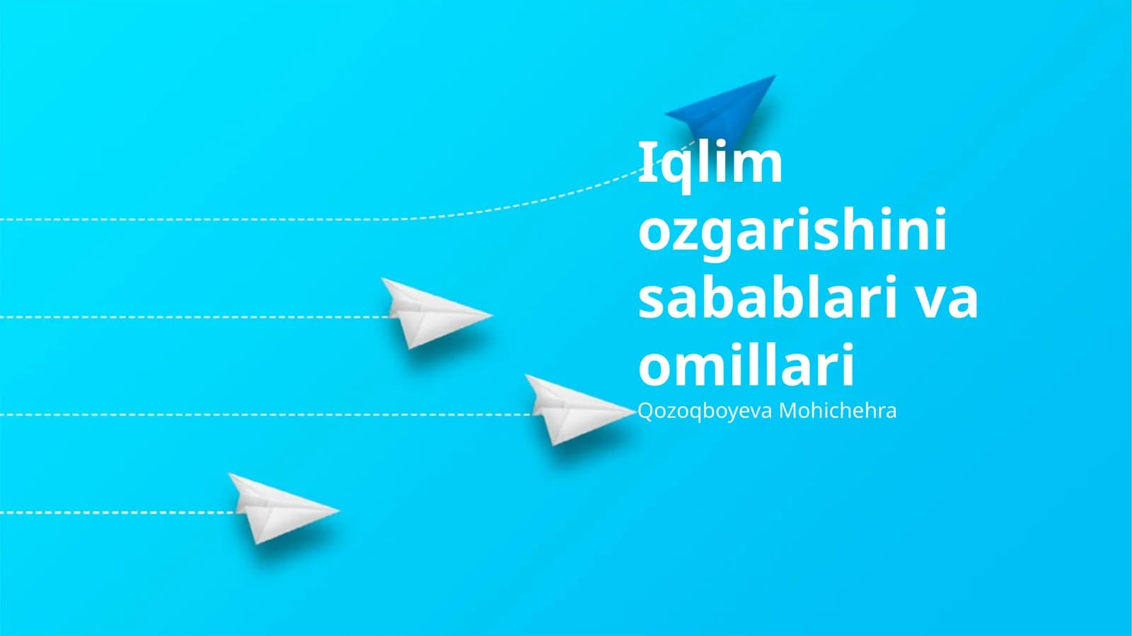 Iqlim ozgarishini sabablari va omillari