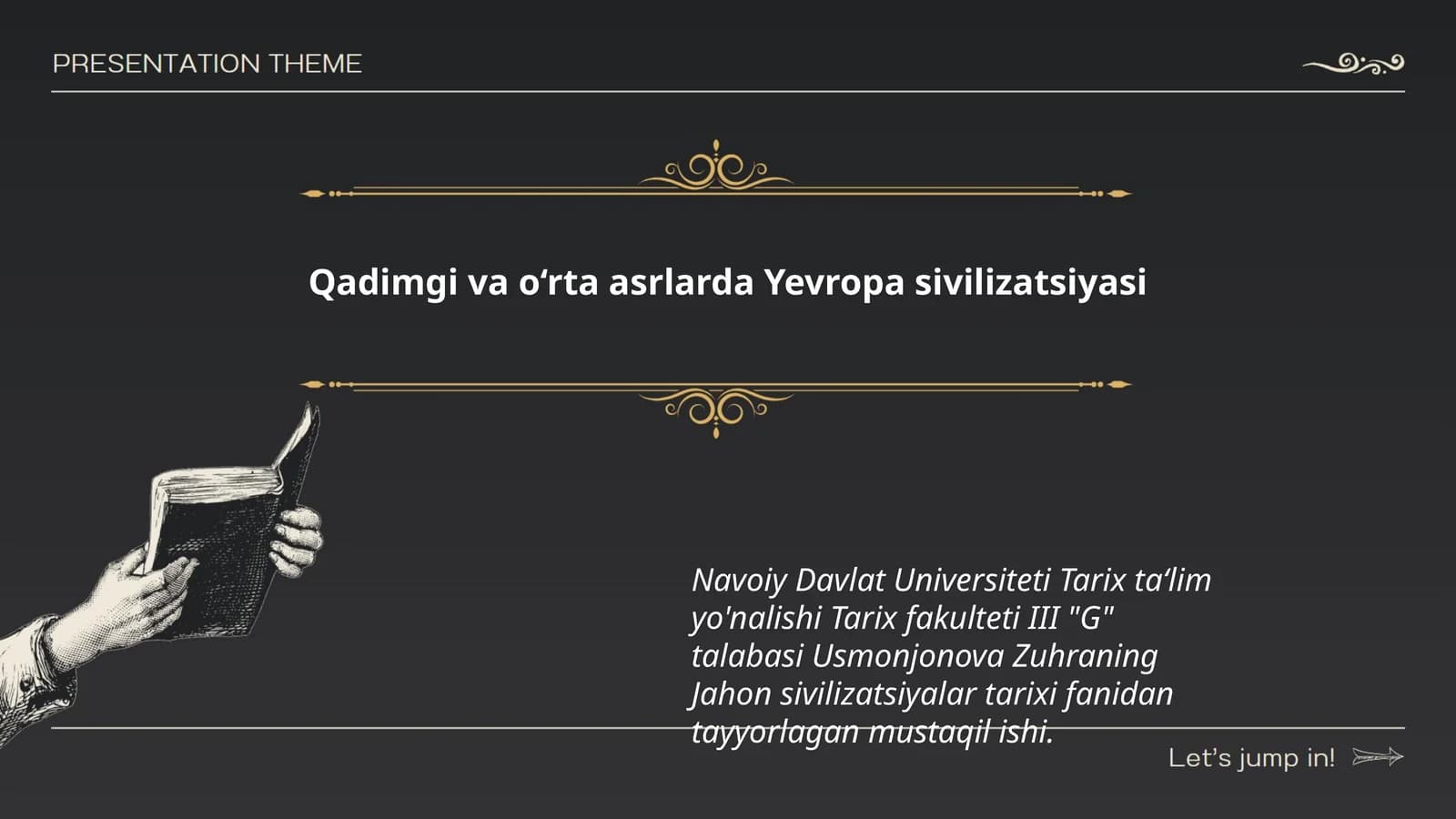 Qadimgi va o‘rta asrlarda Yevropa sivilizatsiyasi