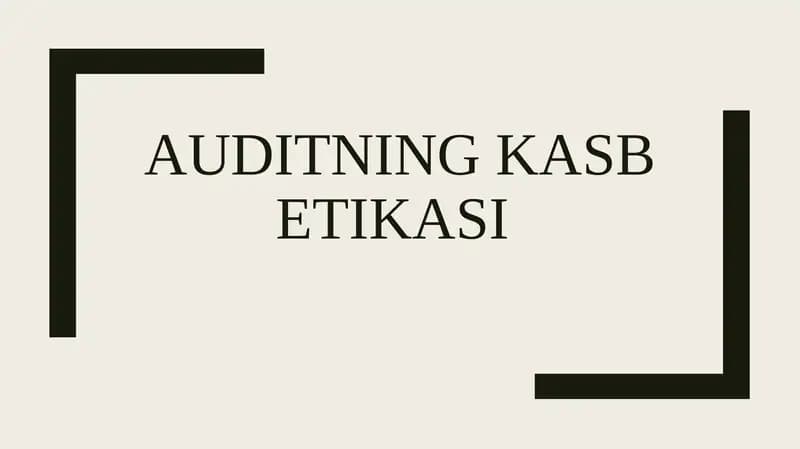 Auditning kasb etikasi