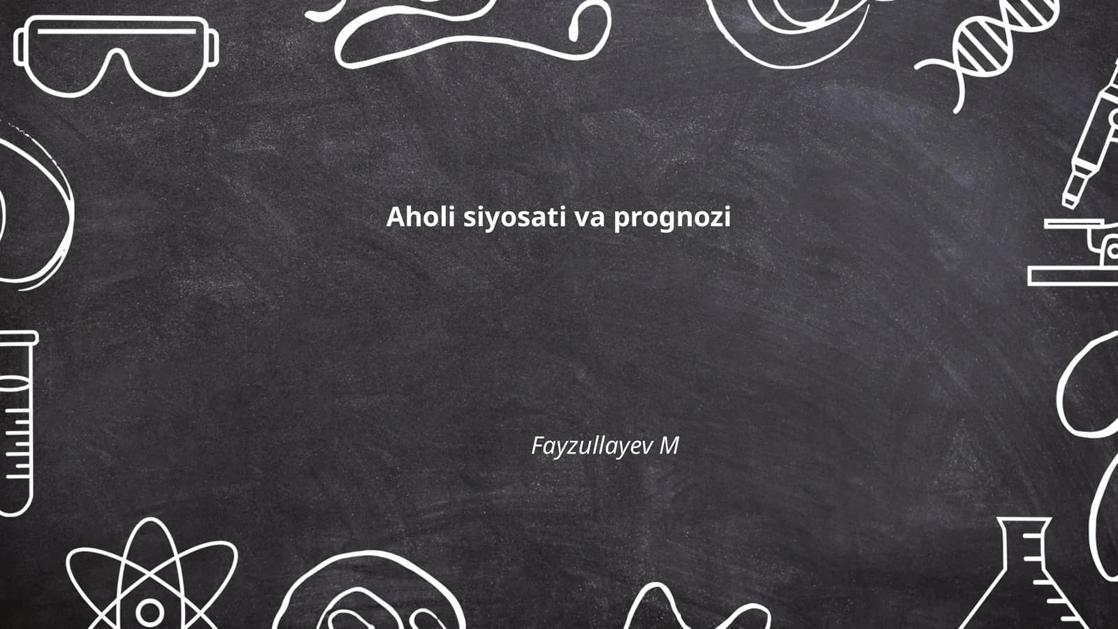 Aholi siyosati va prognozi