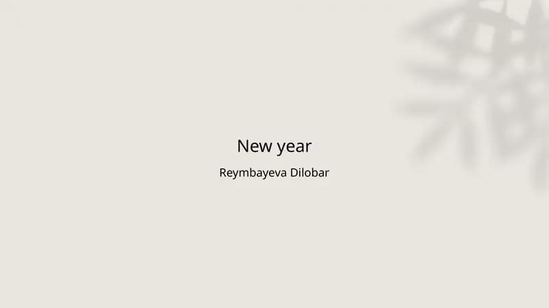 New year
