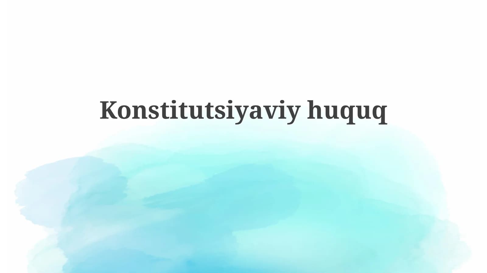 Konstitutsiyaviy huquq