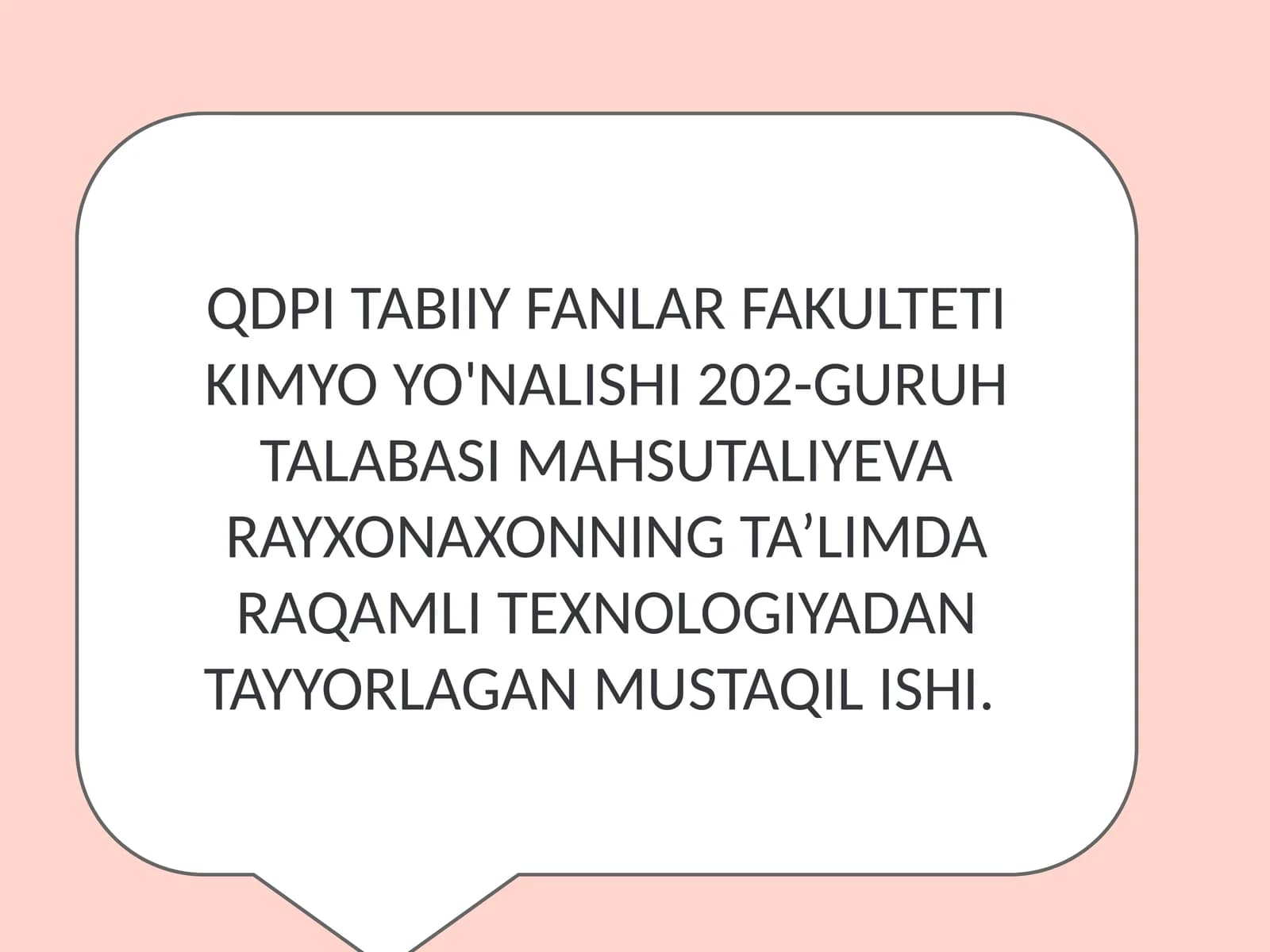 Kimyo yo'nalishi 202-guruh