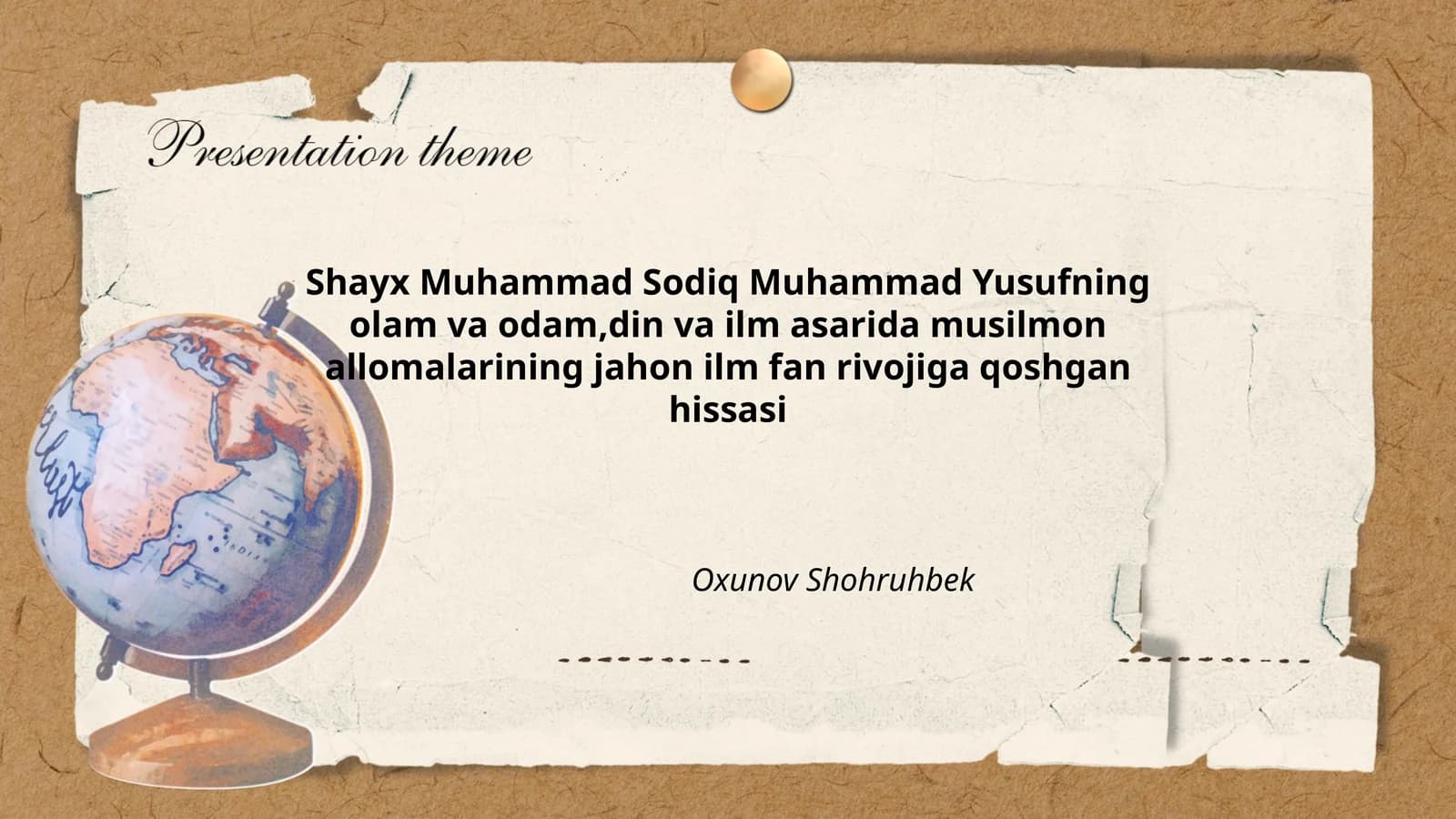 Islom olamida ilm-fan tarixi