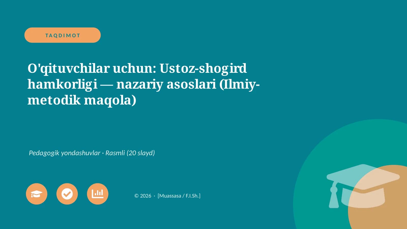 Ustoz-shogird hamkorligi — nazariy asoslari