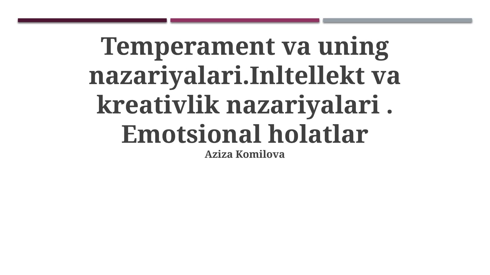 Temperament va uning nazariyalari