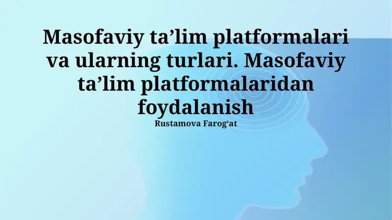 Learning Management System (LMS) platformalari