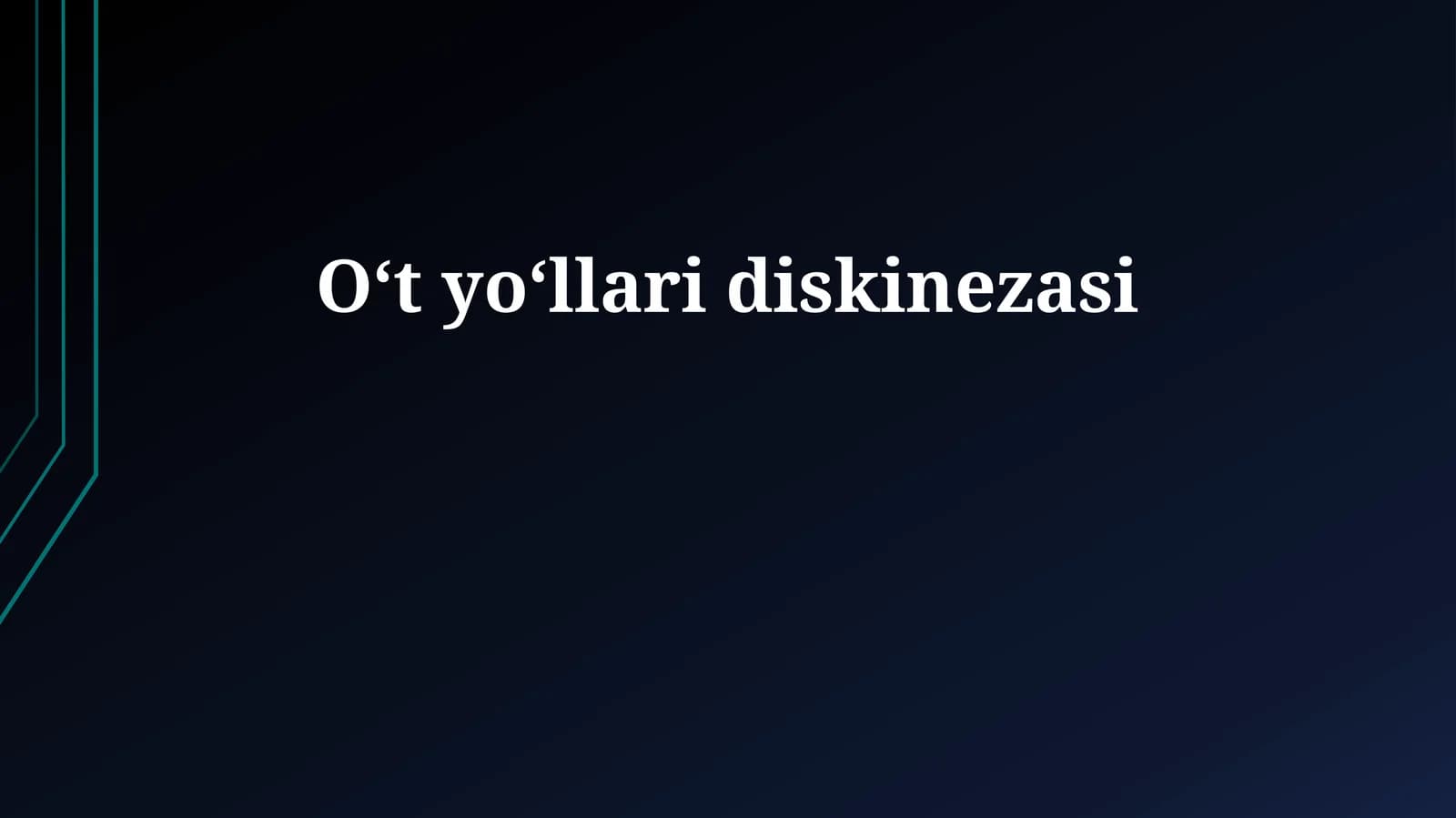Oʻt yoʻllari diskinezasi