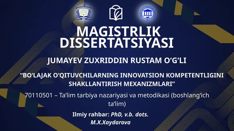MAGISTRLIK DISSERTATSIYASI