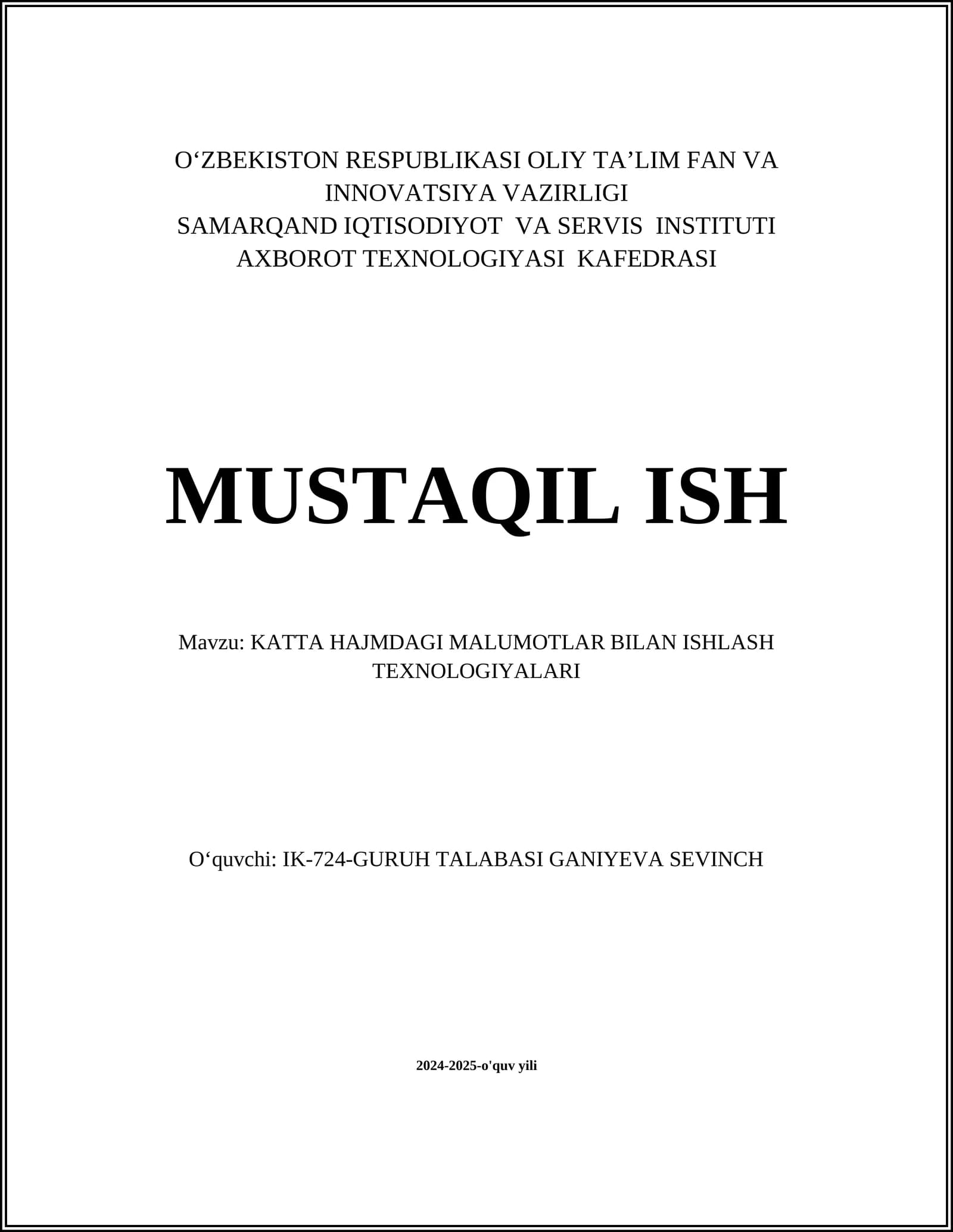 Ma'lumotlar omborlarini boshqarish tizimlari