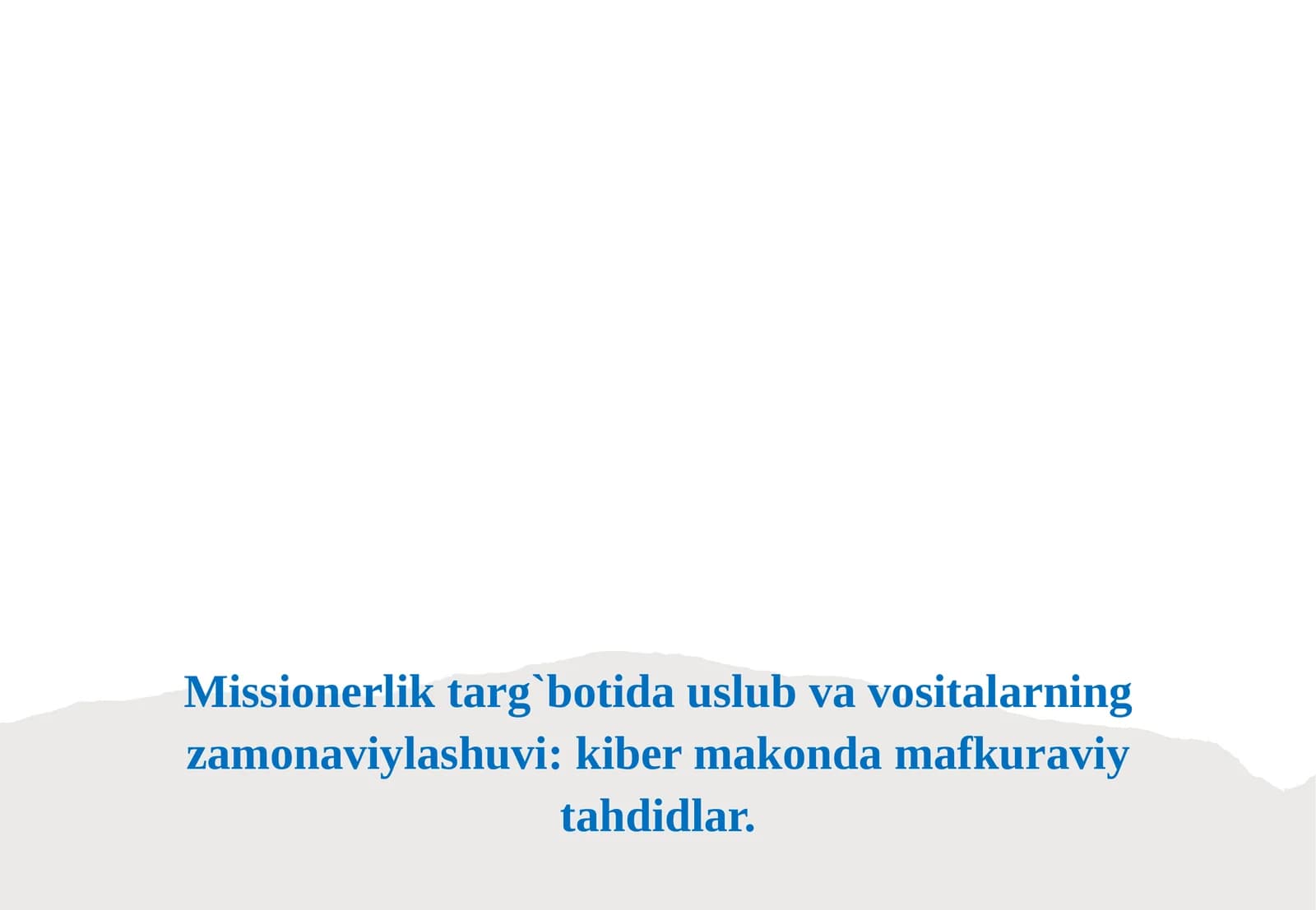 Kibermakonda Missionerlik Tarqiboti: Uslublar va Vositalar