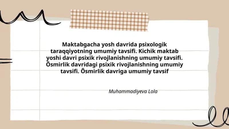 Muhammadiyeva Lola