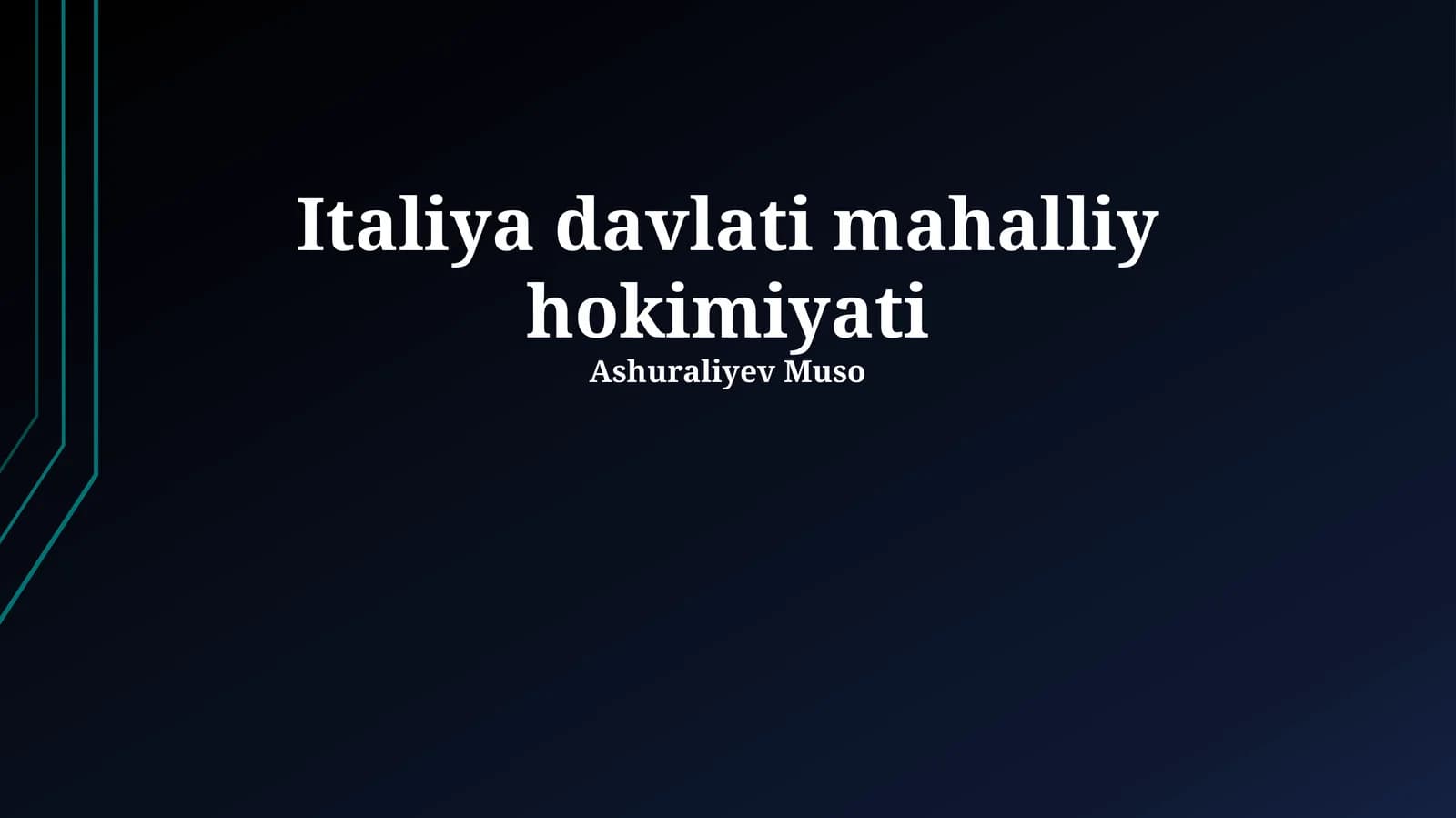 Italiya davlati mahalliy hokimiyati