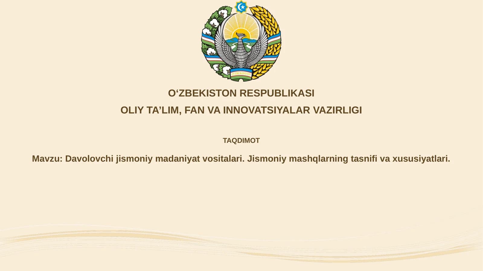 Davolovchi jismoniy madaniyat vositalari