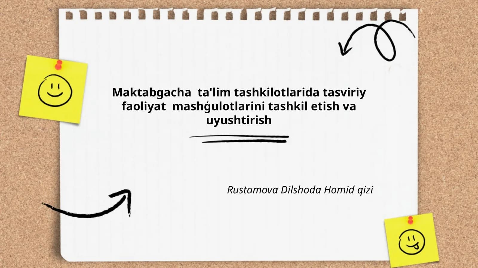 Tasviriy faoliyat mashģulotlari