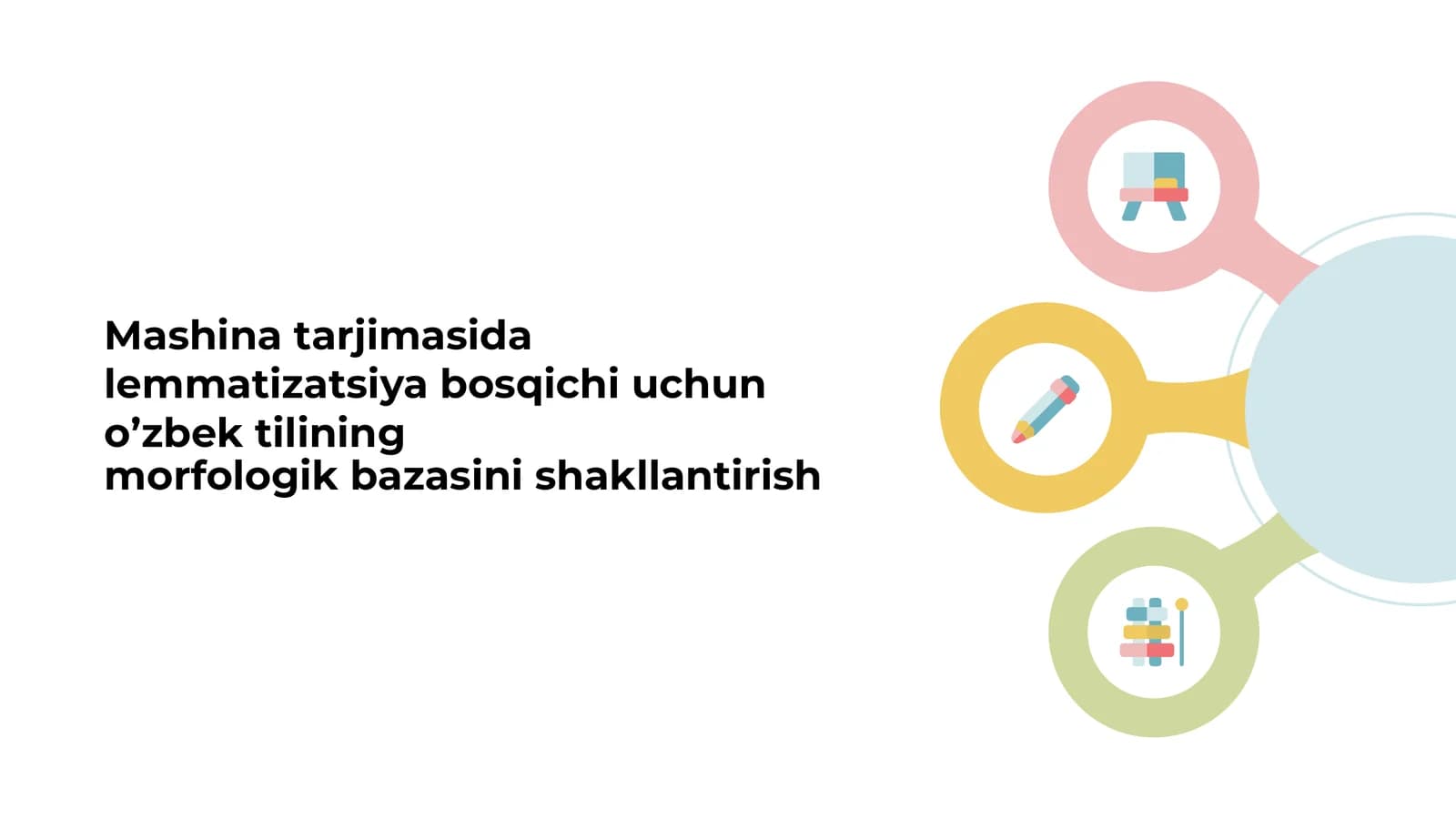 Mashina tarjimasida lemmatizatsiya bosqichi uchun o’zbek tilining morfologik bazasini shakllantirish
